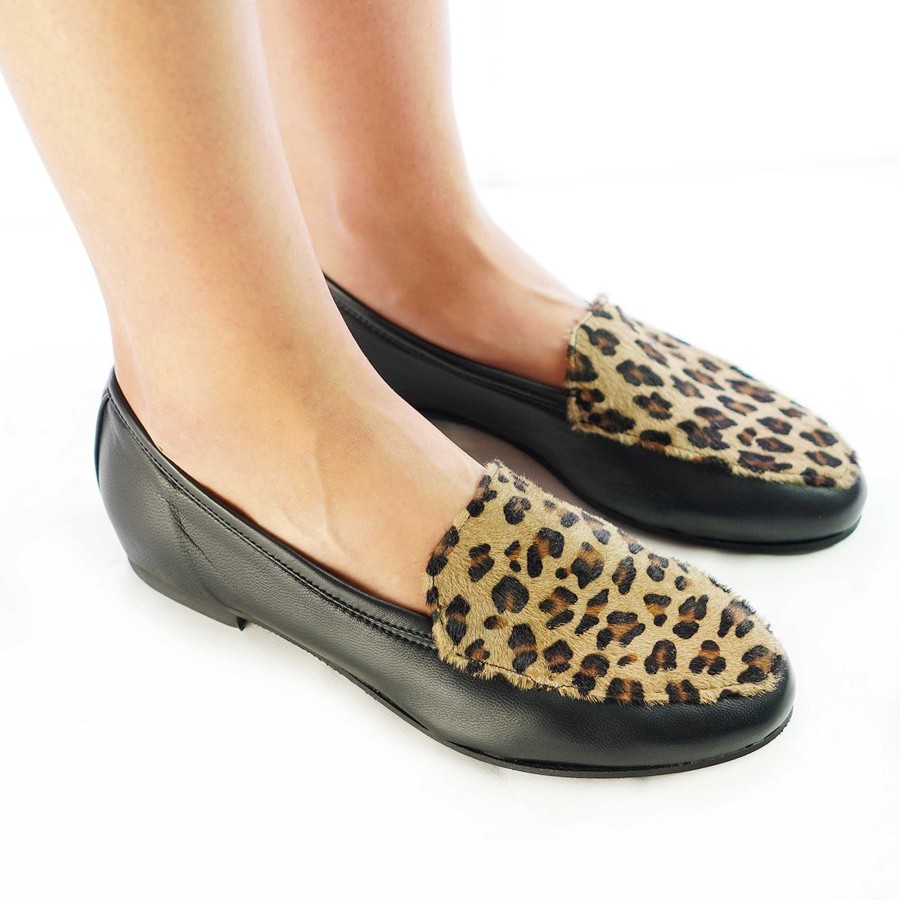 Autumn Winter Patty Shoes | Women'S Loafers In Black Nappa Leather And Ponyskin