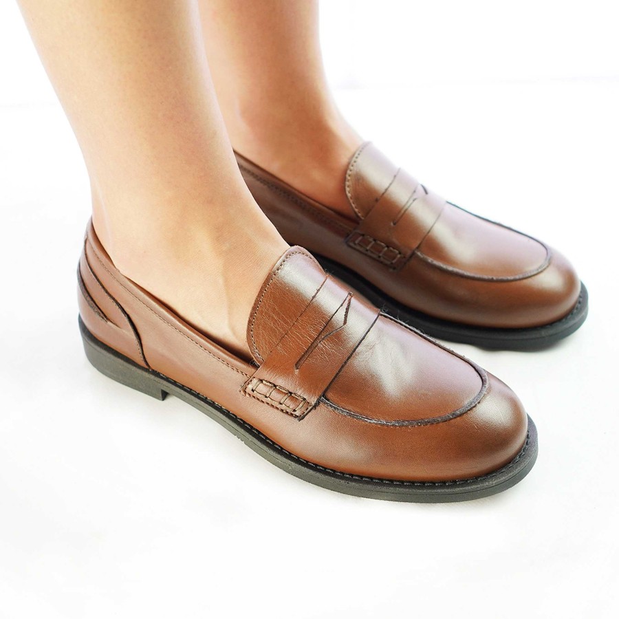 Autumn Winter Patty Shoes | Women'S Moccasins In Tan Leather